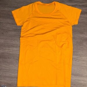 Orange Lululemon Swiftly Tech Short Sleeve
